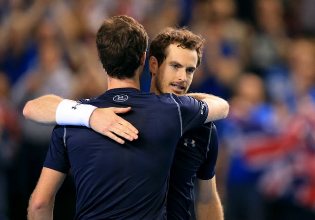 Andy, right, and Jamie Murray