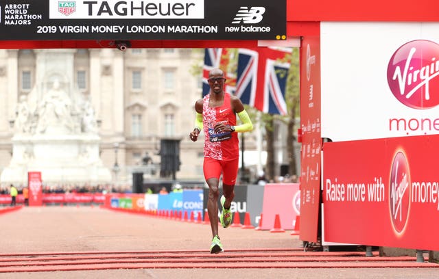Sir Mo Farah finished fifth in the men's marathon