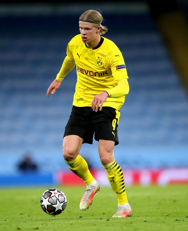 Erling Haaland was unable to score in either leg against City