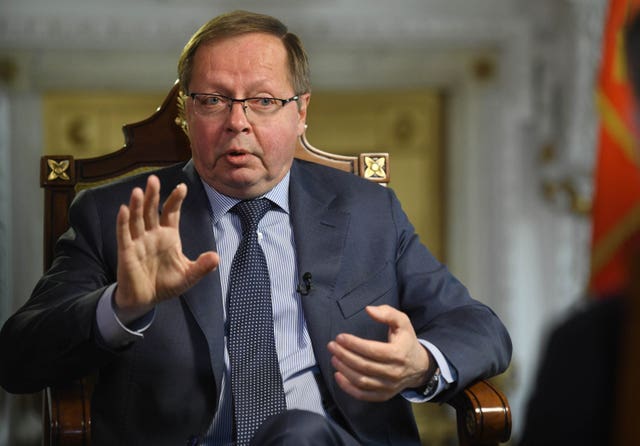 Andrey Kelin, Russian Ambassador to the UK, said he has not spoken to Foreign Secretary Dominic Raab for more than a year