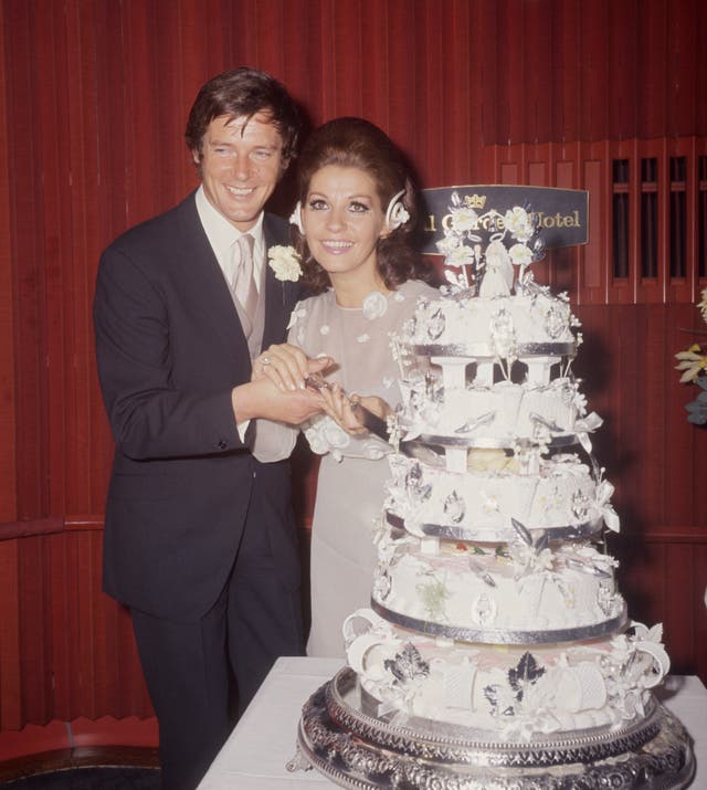 Entertainment – Roger Moore Marries – Royal Garden Hotel, London