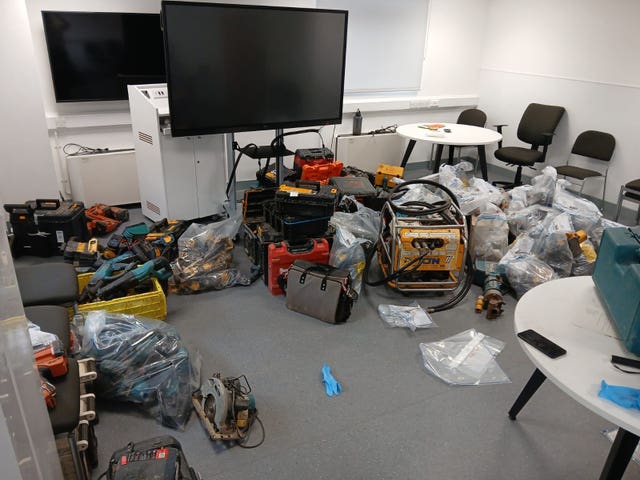 Police seize suspected stolen power tools