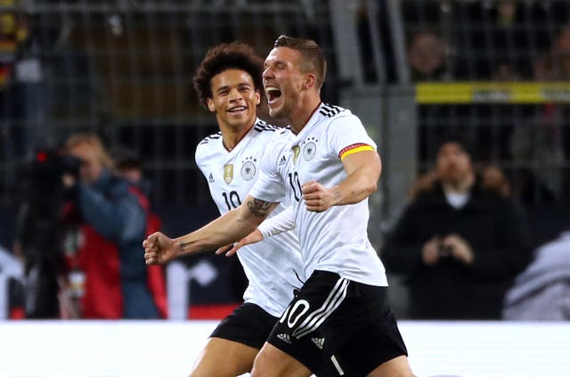 Lukas Podolski hit the only goal of the game as Germany inflicted a first defeat on Southgate.