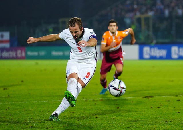 Harry Kane scores against San Marino