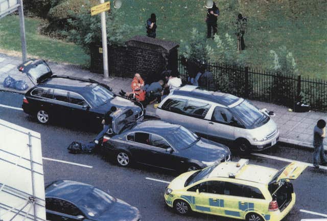 The scene of Mr Duggan's shooting (Met Police/PA)