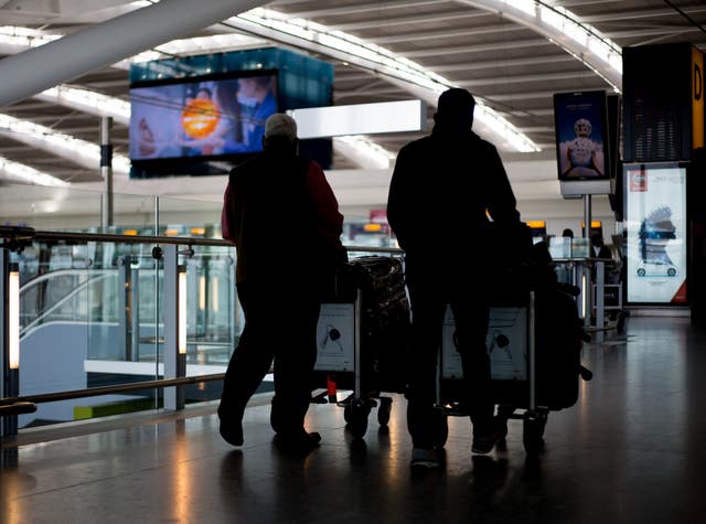 Terminal 5 of Heathrow Airport stock