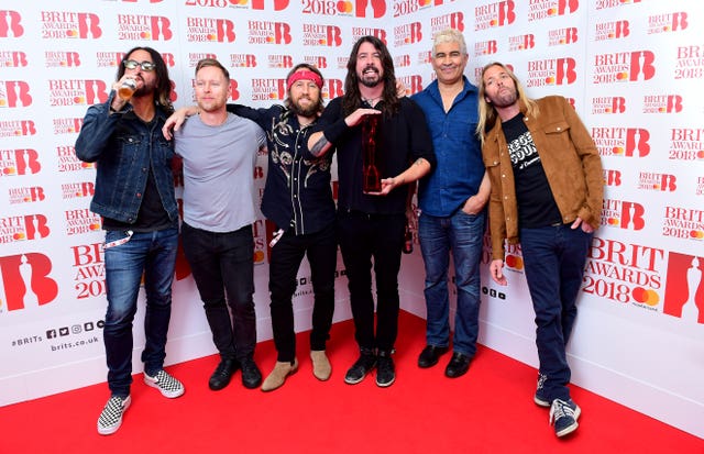 Foo Fighters were named Best International Group 