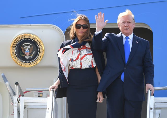 Air Force One and the Trumps