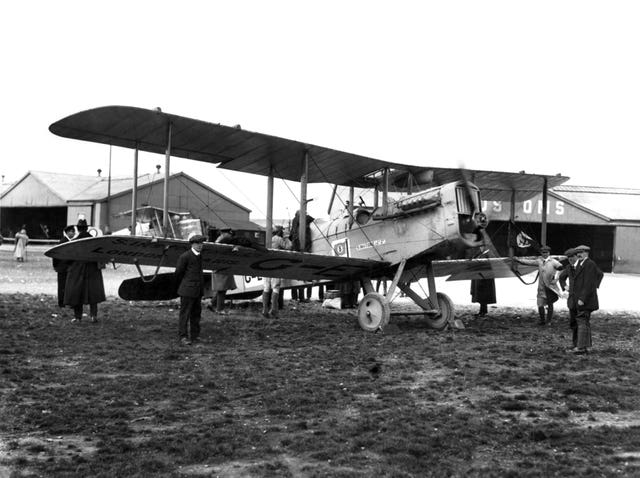 A plane that landed with the help of air traffic control at Croydon Airport (Nats/PA)
