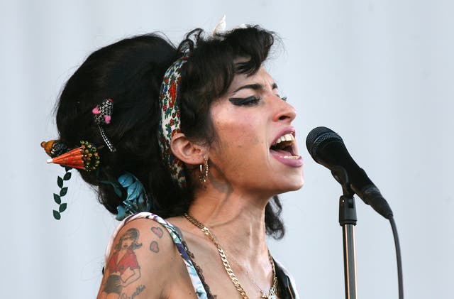 Amy Winehouse performs during the Oxegen Festival in 2008 (Niall Carson/PA)
