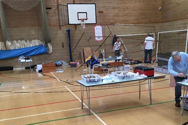 Model railway exhibition vandalised