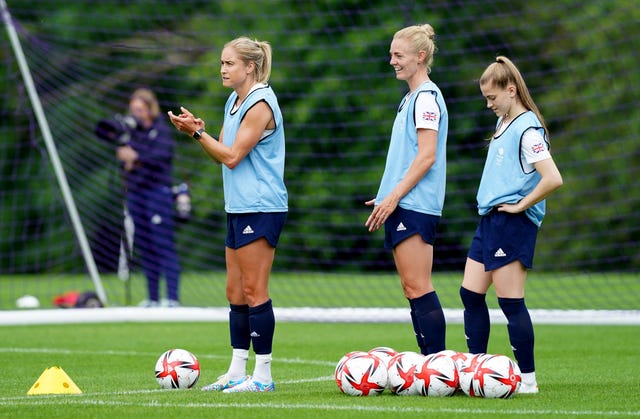 Steph Houghton, left, and Sophie Ingle 