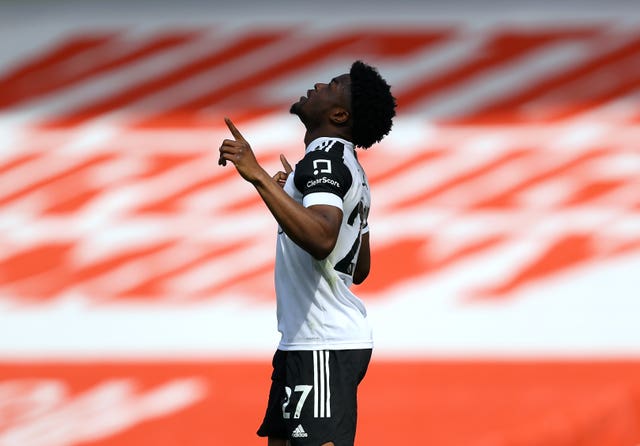 Fulham''s Josh Maja celebrates 