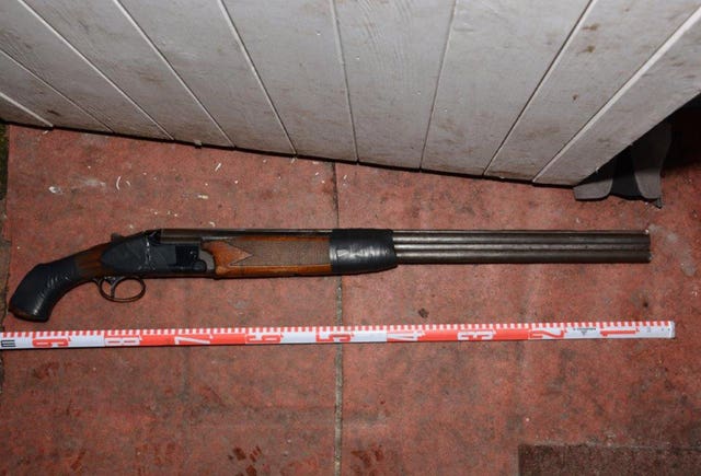 The illegal shotgun used by Daniel Hannam (Avon and Somerset Police/PA)