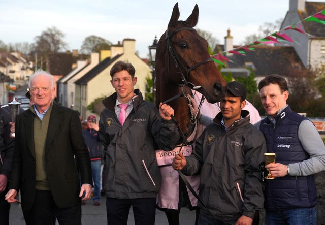 Willie Mullins with Gaelic Warrior