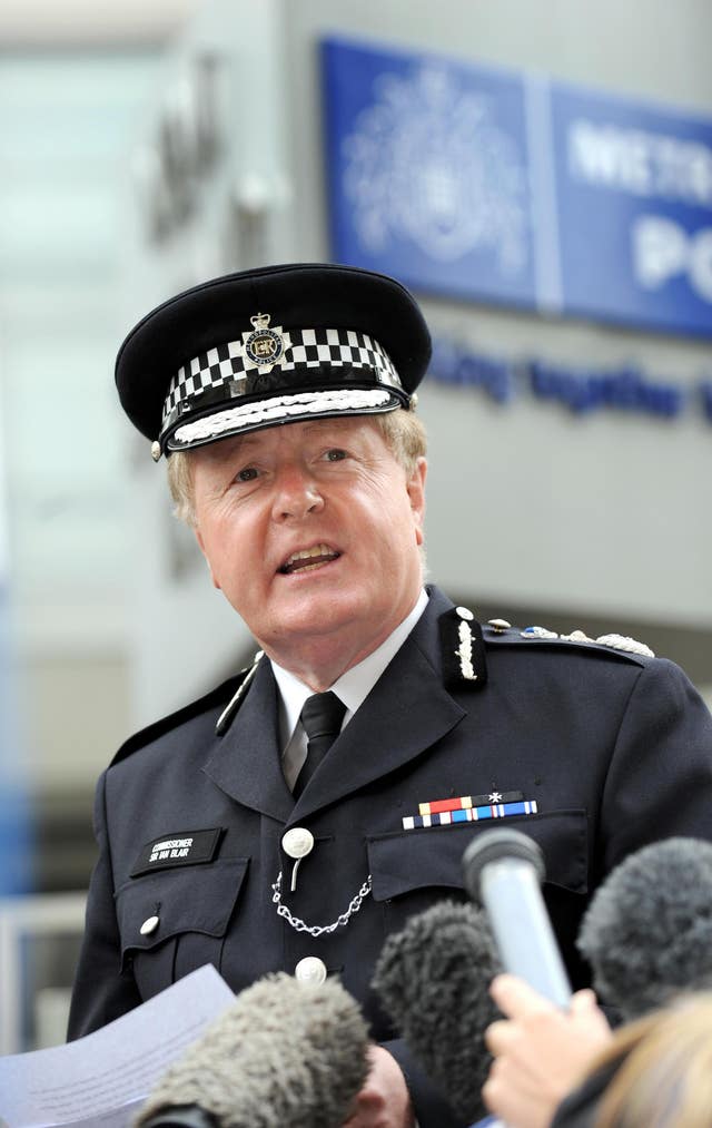 Metropolitan Police Commissioner Sir Ian Blair press conference