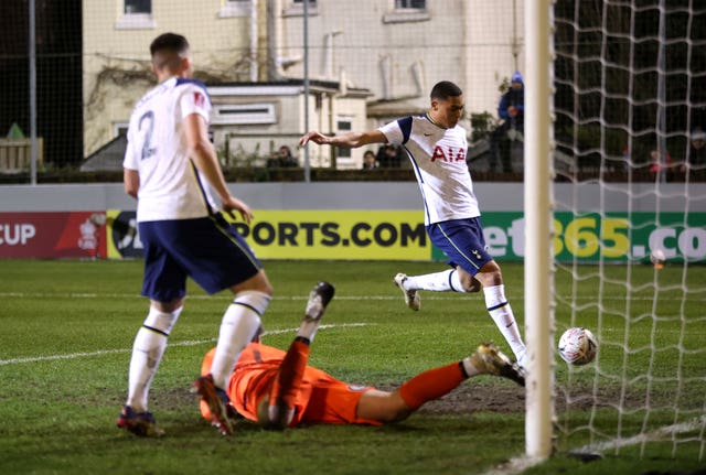 Carlos Vinicius scores for Tottenham