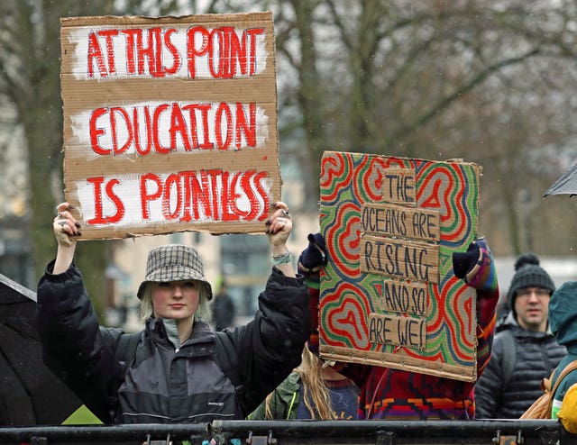 Climate protest in Bristol
