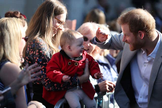 Harry meets a baby