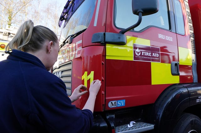 Convoy of UK Fire Trucks Heading to Ukraine to Help Emergency Services