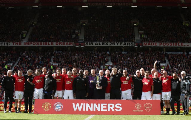 Manchester United Legends celebrate