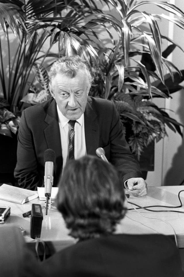 Moncrieff gave a press conference in the Royal Sussex Hospital following his interview with then-Trade and Industry Secretary Norman Tebbit