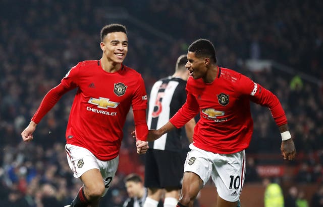 Manchester United's Mason Greenwood celebrates