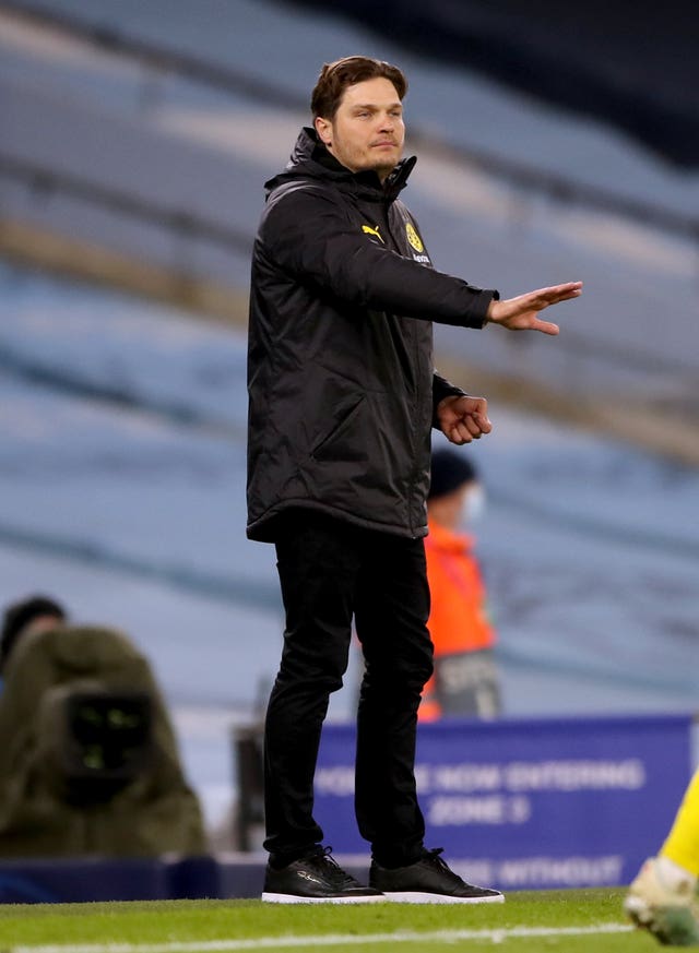 Interim manager Edin Terzic is hoping Dortmund can overturn  a 2-1 deficit