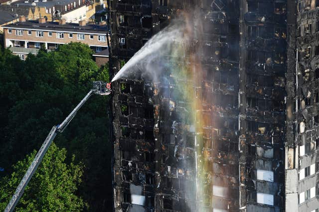 Tower block fire in London