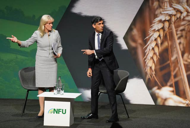 Minette Batters and Rishi Sunak