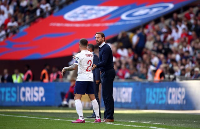 England boss Gareth Southgate, right, gave evidence in support of Kieran Trippier