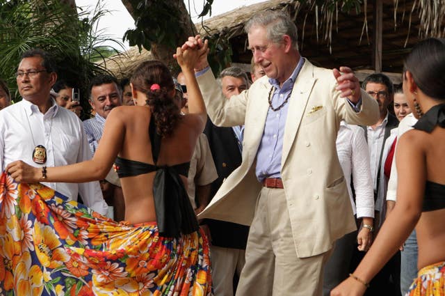 Charles and Camilla visit South America
