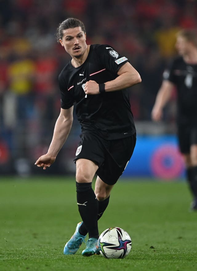 Marcel Sabitzer in action for Austria