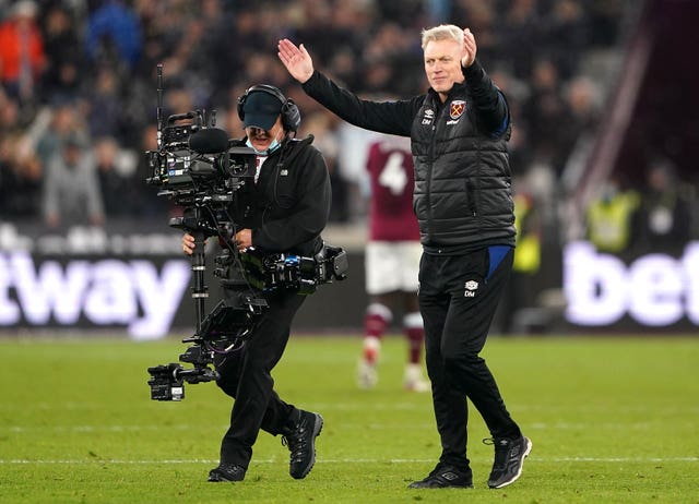 Liverpool lost 3-2 to David Moyes' West Ham (Zac Goodwin/PA).