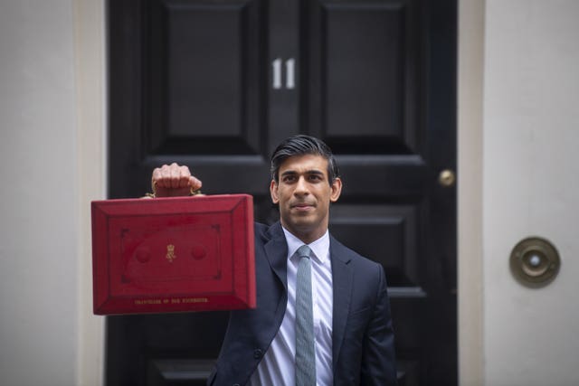Chancellor Rishi Sunak said his late night finish on Budget day meant he ordered a stuffed crust pizza for dinner