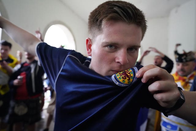 Kissing the badge
