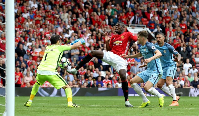 Pogba looked ill-suited to Mourinho's role in an early derby against City