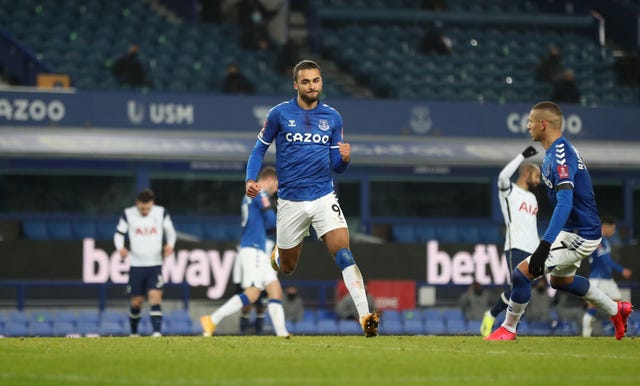 Dominic Calvert-Lewin went off in the 55th minute of Everton's FA Cup win against Tottenham last Wednesday