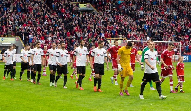 Aberdeen faced Shkendija in the Europa League in 2015