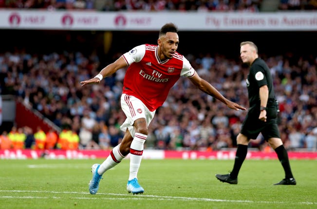 Pierre-Emerick Aubameyang scored Arsenal's winner