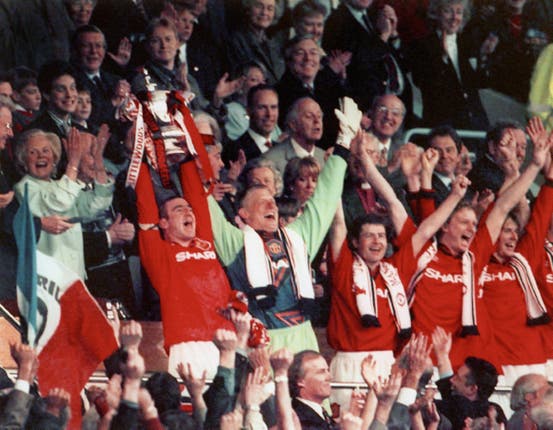 Eric Cantona won several trophies during his time at Manchester United (Sean Dempsey/PA)