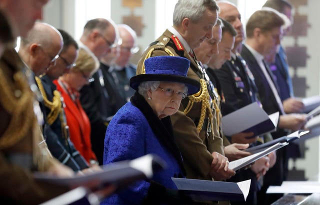 Queen attends Guards’ Chapel