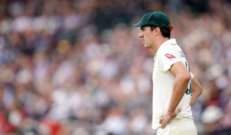 Pat Cummins has bowled six maiden overs in this innings