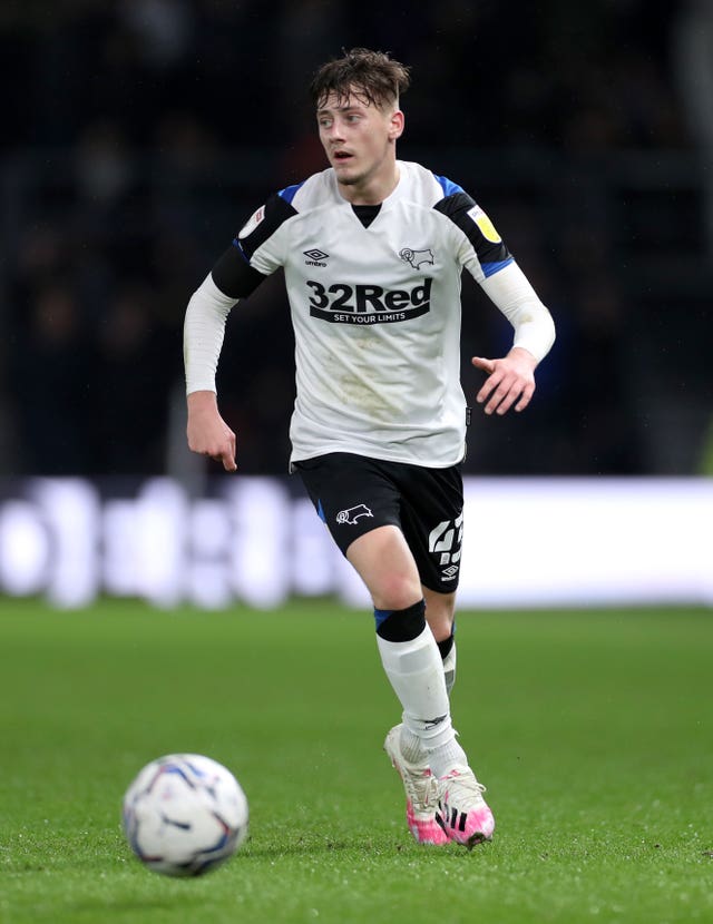 Derby have agreed a fee with a Premier League club, understood to be Chelsea, for Dylan Williams, pictured