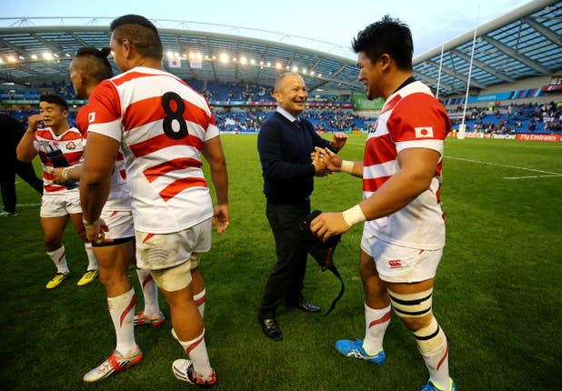 Eddie Jones coached Japan in the 2015 World Cup