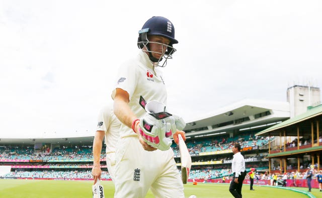 Joe Root leaves the field during England's Ashes defeat in Sydney in January 2018