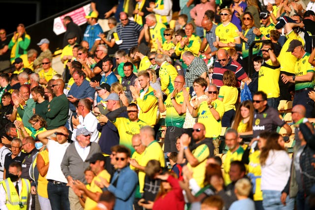 Norwich supporters returned to Carrow Road for the visit of Preston in the Championship