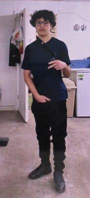 Photo issued by West Yorkshire Police of Bardia Shojaeifard posing with a knife, taken from his phone