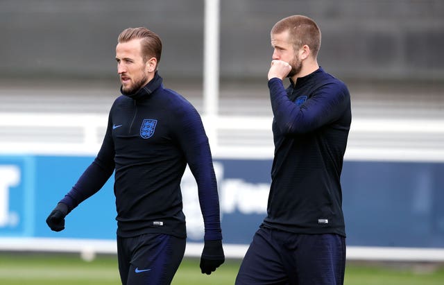 Harry Kane (left) and Eric Dier are among the Tottenham players in England's squad