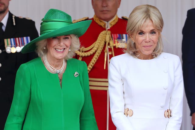 Queen Camilla and Brigitte Macron
